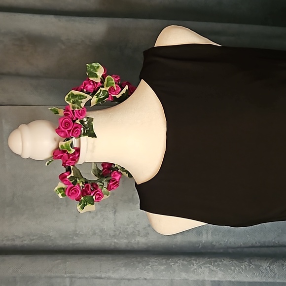 Hand Crafted Maroon & Green Ivy Silk Flower Crown - Sized for Teens or Adults - Picture 2 of 4